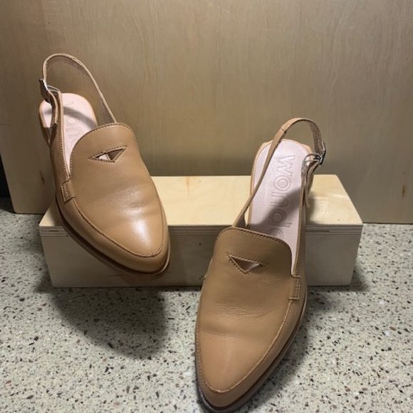 Wonder Sling Back Flats Size 36 Tan - Picture 7 of 12